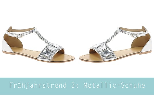 Frühjahrstrends 2014 Metallic Schuhe